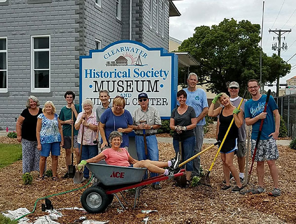 Volunteers at the Clearwater Historical Society