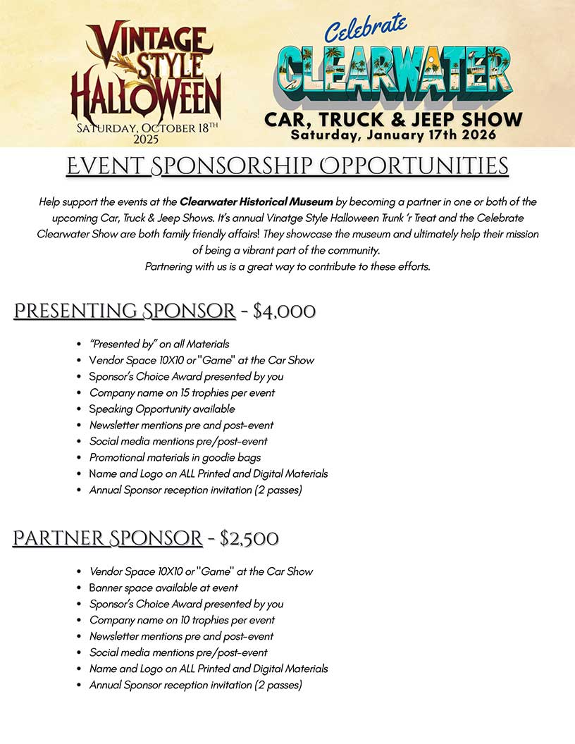 Partner with us sponsorships