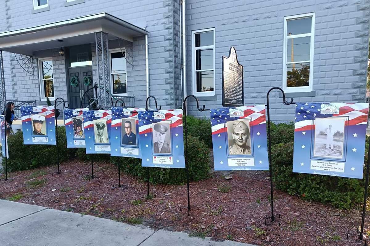 Hometown Hero Banners at Clearwater Historical Museum